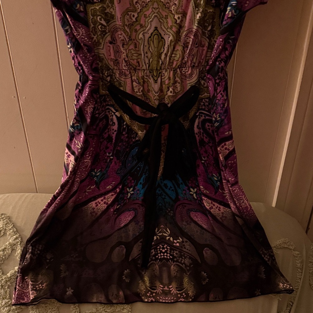 Bailey Blue Multicolor Patterned Dress - image 4